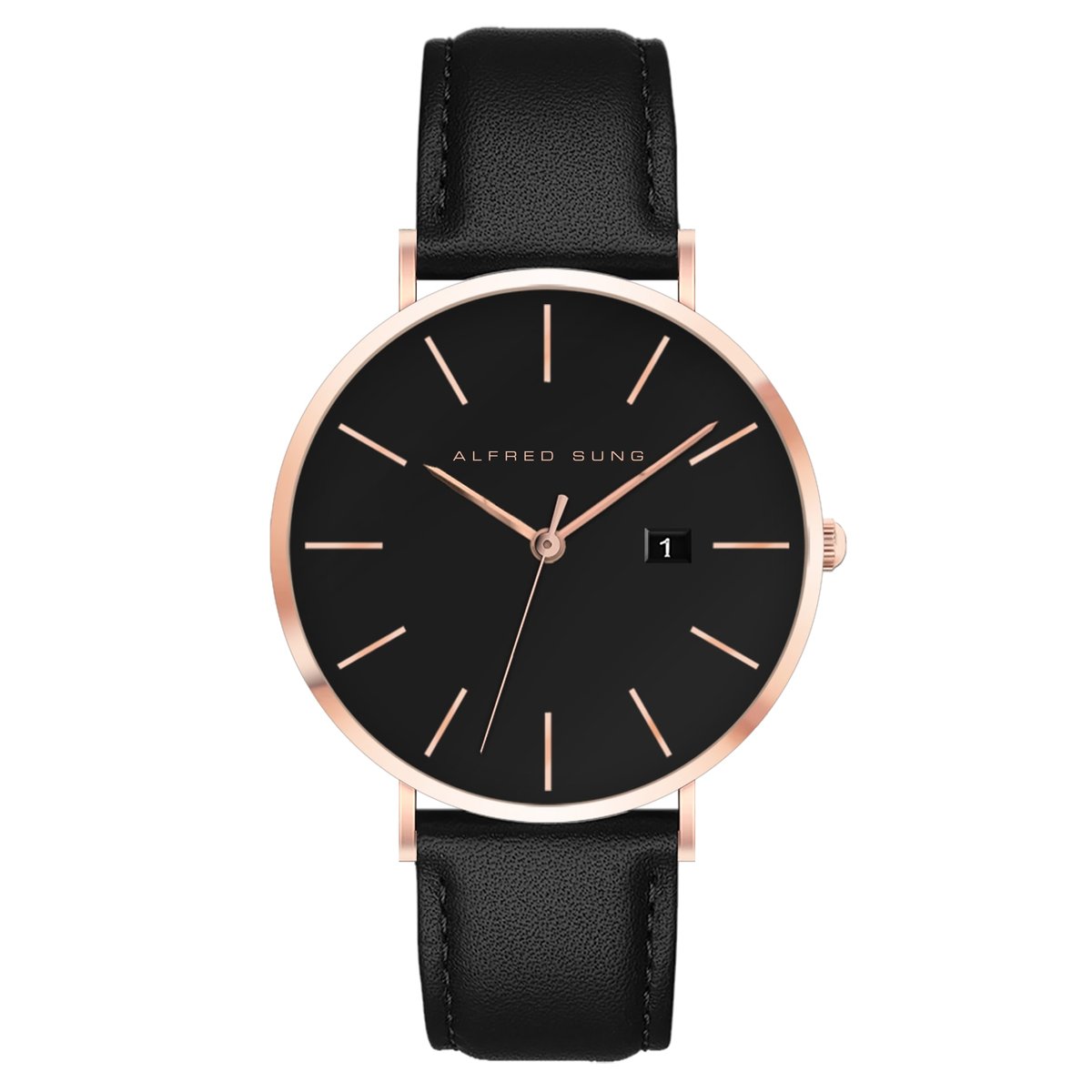 Metropolitan Ultraslim Men’s Watch with Date and Interchangeable Strap ASM-0017