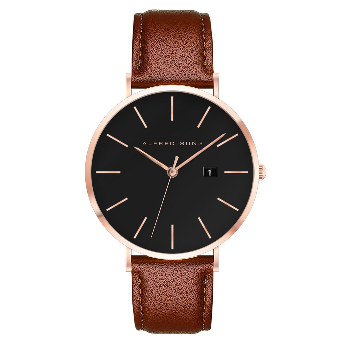 Metropolitan Ultraslim Men’s Watch with Date and Interchangeable Strap ASM-0016