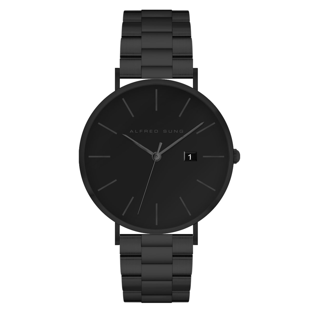 Metropolitan Ultraslim Men’s Watch with Date and Stainless Steel Bracelet ASM-0031