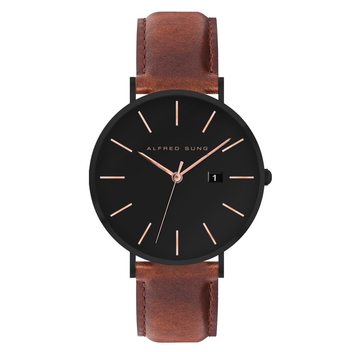 Metropolitan Ultraslim Men’s Watch with Date and Interchangeable Strap ASM-0036