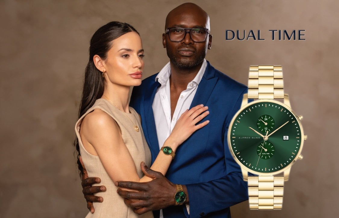 Alfred Sung Dual Time Collection - Men's watches